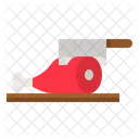Fleischschneiden Fleisch Schneiden Symbol