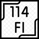 Flerovium Tabla Periodica Quimica Icono