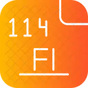 Flerovium Periodic Table Atom Icon