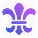 Fleur De Lis Ornament Mardi Gras Icon