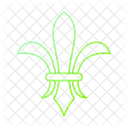 Fleur De Lis Mardi Gras France Icon