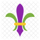 Fleur De Lis Mardi Gras France Icon