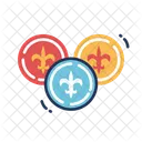 Fleur De Lys Coins Coins Icon