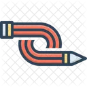 Flexibility Pencil Twist Icon