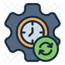 Flexibility Time Management Efficiency Icon