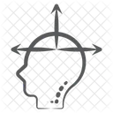 Mind Direction Brain Direction Thinking Direcion Icon