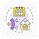 Flexible work schedules  Icon
