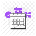Flexible work schedules  Icon