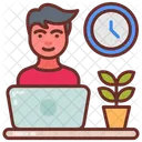 Flexible working hours  Icon