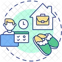 Workplace Remote Home Icon
