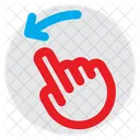 Flick Left Finger Hand Icon