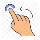 Flick left gesturing  Icon