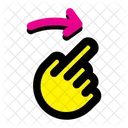 Flick Right Finger Hand Icon