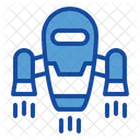 Fliegender Roboter Symbol