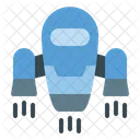 Fliegender Roboter Symbol