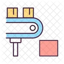 Produktionslinie Forderband Box Symbol