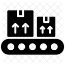 Maschinenproduktion Produktionslinie Fertigung Symbol