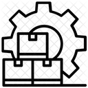 Maschinenproduktion Produktionslinie Fertigung Symbol