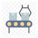 Produktionslinie Fertigung Fabrik Symbol