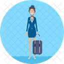Flight Attendant Travel Icon