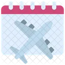 Flight Calendar Dates Icon
