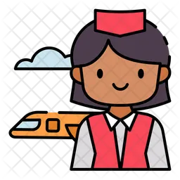 Flight attendant  Icon