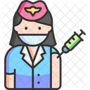 Flight Attendant Air Hostess Profession Icon