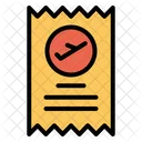 Flight Ticket Ticket Bill Icon