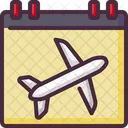 Calendar Date Flight Icon