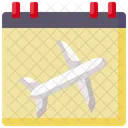 Calendar Date Flight Icon