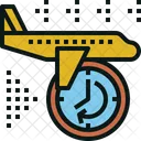 Delay Transportation Airplane Icon