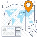 Flight Navigation Aeroplane Tracking Aircraft Route Symbol