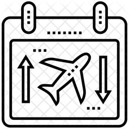 비행 일정  아이콘