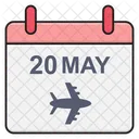 Flight Schedule Calendar Icon