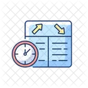 Flight Scheduling Aviation Service Icon