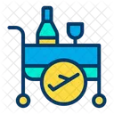 Airplane Service Plan Service Food Tray Icon