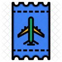 Airplane Flight Ticket Icon