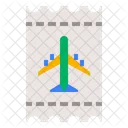Airplane Flight Ticket Icon