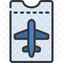 Flight Ticket Flight Pass Ticket Icon