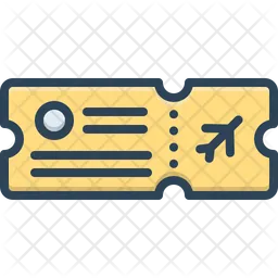 Flight Ticket  Icon