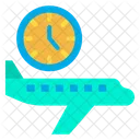 Flight Timing Timing Flight Schedule Icon