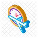 Plane Fly Time Icon
