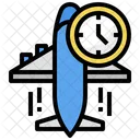 Flight Time Trave Transport Icon