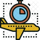 Save Time Airplane Icon