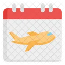 Flight Time Airplane Departure Icon