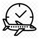Time Travel Flight Icon