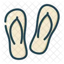 Flip Flop Footwear Slippers Icon