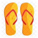 Beach Sandals Flip Flops Beach Slippers Icon