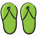 Flip Flops Footwear Casual Slippers Icon