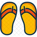 Flip Flops Summer Beach Icon